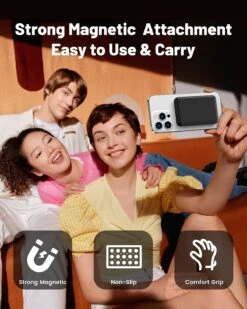 Batterie Externe Portable à Induction -Monde Electronique Batterie Externe Portable Sans Fil puissant