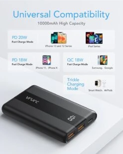 Batterie Externe Légère Et Portable 20W -Monde Electronique Batterie Externe Pour Apple compatibilite