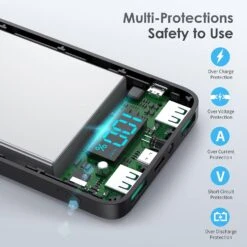 Batterie Portable USB Type-C -Monde Electronique Batterie Externe Puissante Pas Cher multi protection