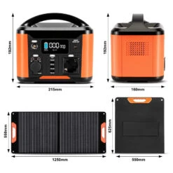 Batterie Externe Avec Panneau Solaire 108000mAh -Monde Electronique Batterie Externe Solaire 100000mAh taille