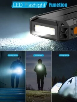 Power Bank Solaire Grande Capacité -Monde Electronique Batterie Externe Solaire Grosse Capacite lampe de poche