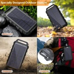 Batterie Portable Smartphone USB-C -Monde Electronique Batterie Externe Solaire Pas Cher chute