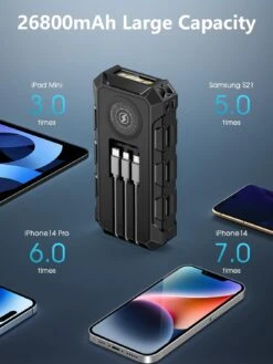 Batterie Externe Solaire Pour Téléphone -Monde Electronique Batterie Externe Solaire Pour Telephone grande autonomie