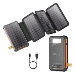 Batterie Externe Solaire Puissante -Monde Electronique Batterie Externe Solaire Puissante accessoires