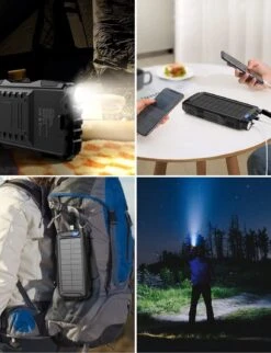 Batterie Solaire Trekking 42800mAh 15 Batterie Solaire Trekking 42800mAh -Monde Electronique Batterie Externe Solaire Trekking multi utilisation