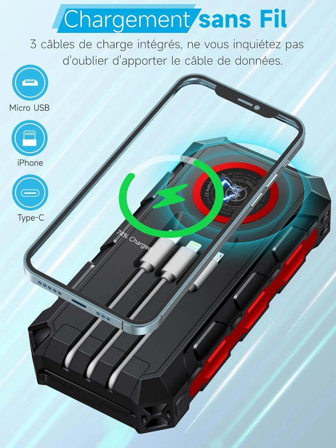 Batterie Externe Solaire Randonnée 7 Batterie Externe Solaire Randonnée – Image 5