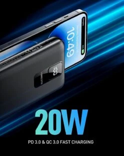 Batterie Externe USB-C Grande Capacité -Monde Electronique Batterie Externe USB C Grande Capacite 20 watts