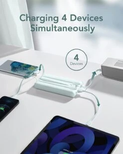 Batterie Externe VEEKTOMX 10000 MAh -Monde Electronique Batterie Externe VEEKTOMX 10000mAh 4 appareils simultanes