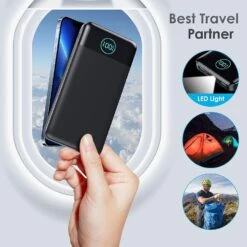 Batterie Externe Avec Port USB-C -Monde Electronique Batterie Externe avec Port USB C avion