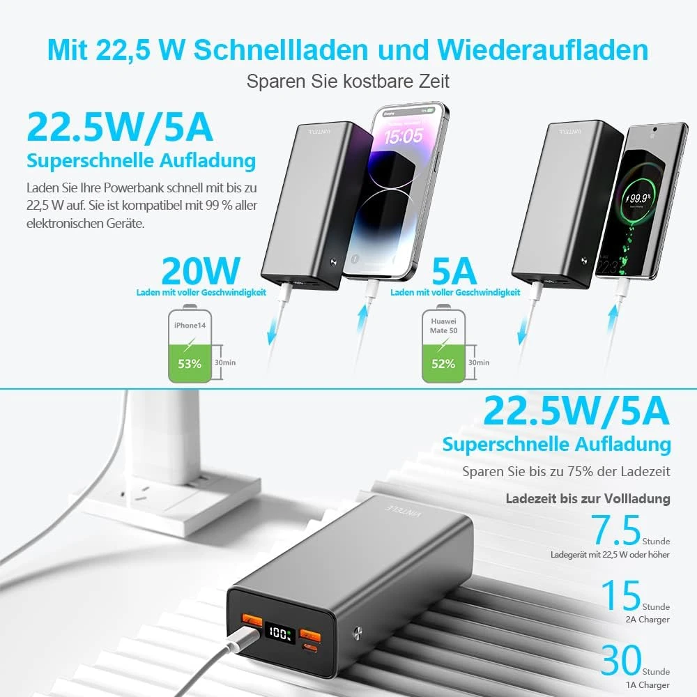 Batterie Externe En Alliage D’Aluminium 4 Batterie Externe En Alliage D’Aluminium – Image 2