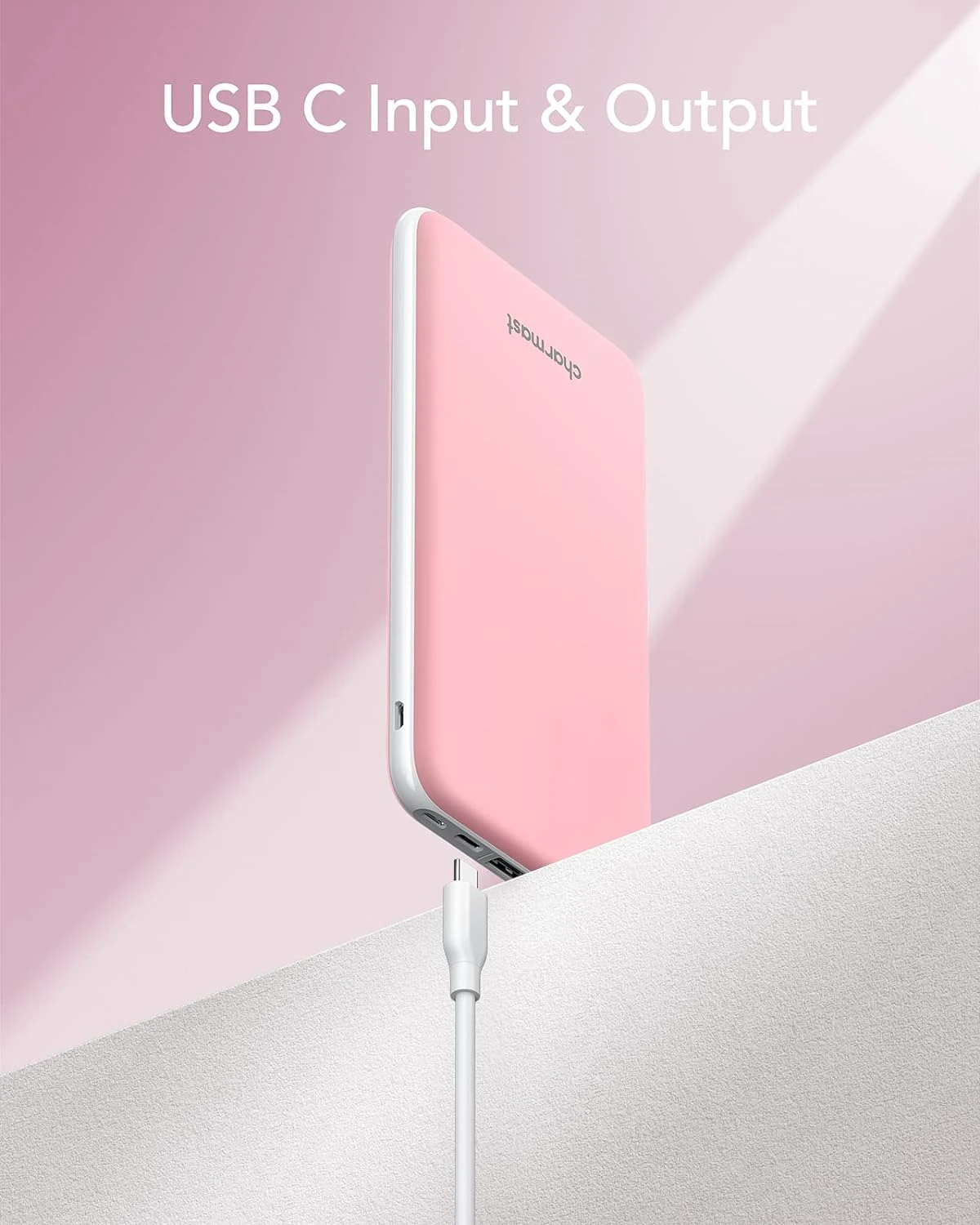 Batterie Externe Rose Li-Polymère 4 Batterie Externe Rose Li-Polymère – Image 2