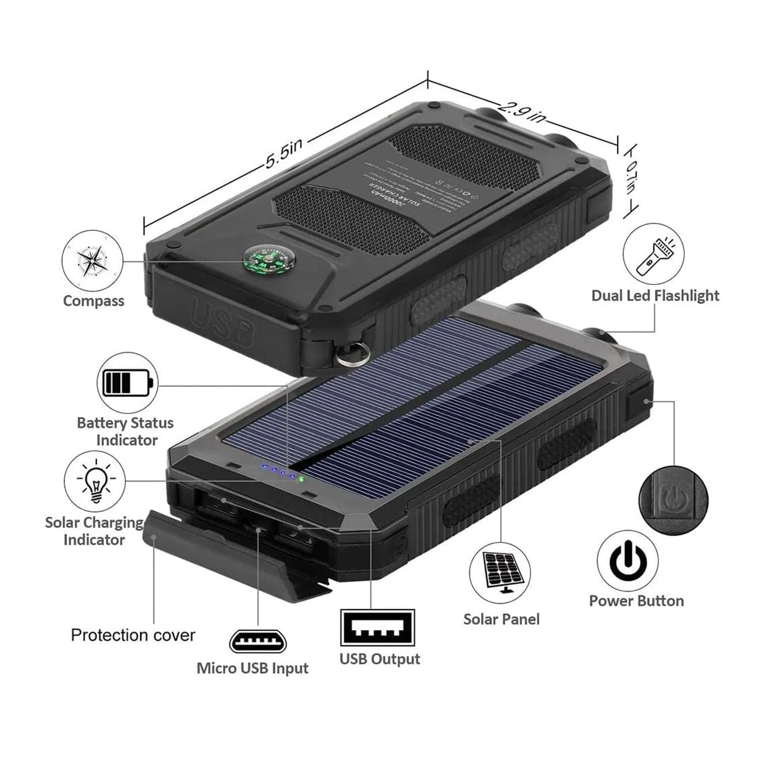 Batterie Mobile Solaire 4 Batterie Mobile Solaire – Image 2