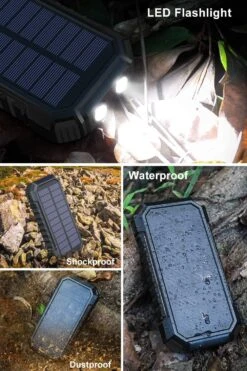 Batterie Portable Solaire 26800mAh -Monde Electronique Batterie Portable Solaire 26800mAh outdoor