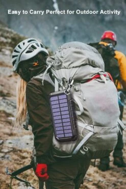 Batterie Portable Solaire 26800mAh -Monde Electronique Batterie Portable Solaire 26800mAh randonnee