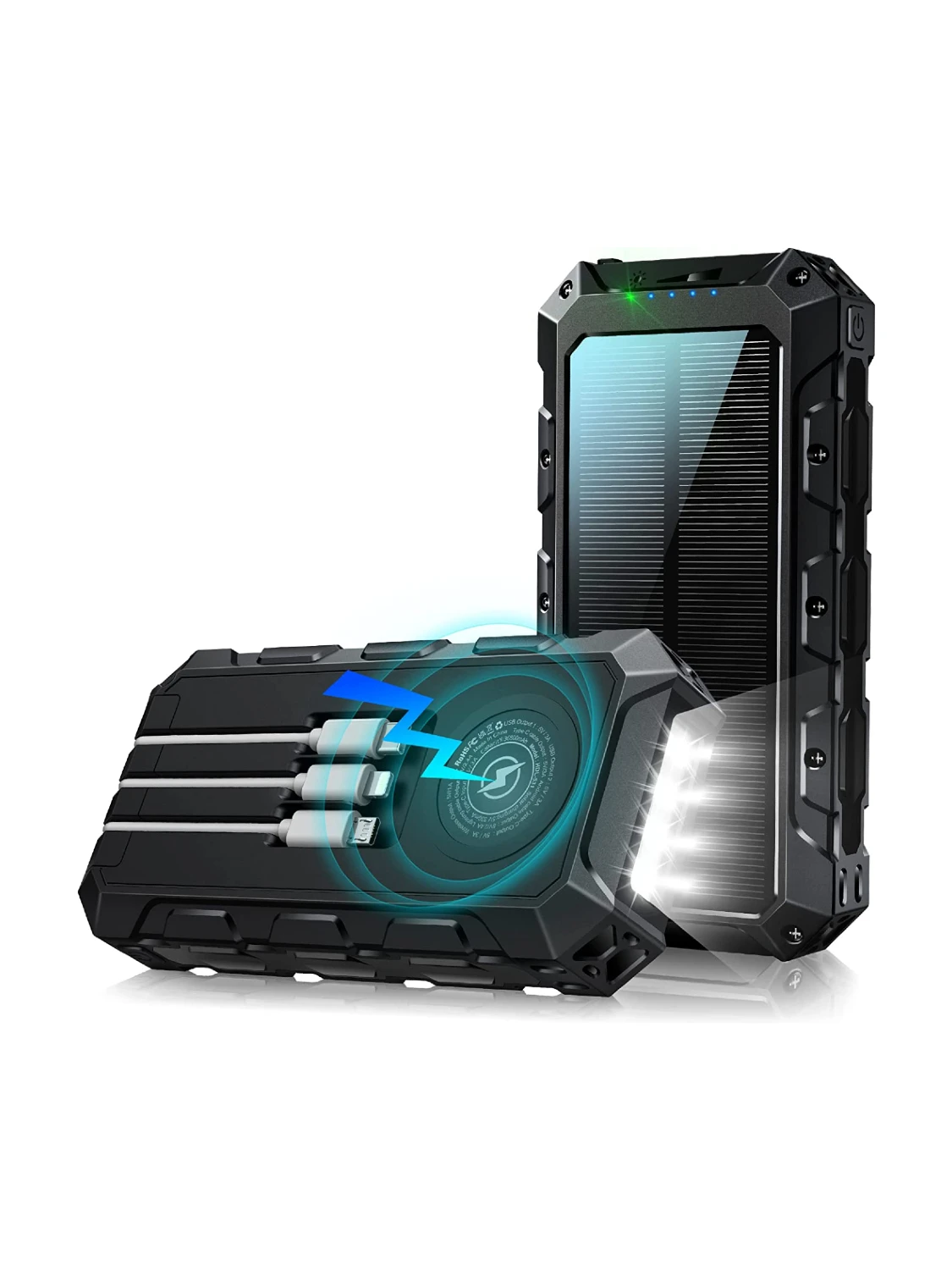 Batterie Portable Solaire 36800 MAh 3 Batterie Portable Solaire 36800 MAh