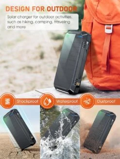 Batterie Portable Solaire 42800 MAh 16 Batterie Portable Solaire 42800 MAh -Monde Electronique Batterie Portable Solaire 42800mAh legere