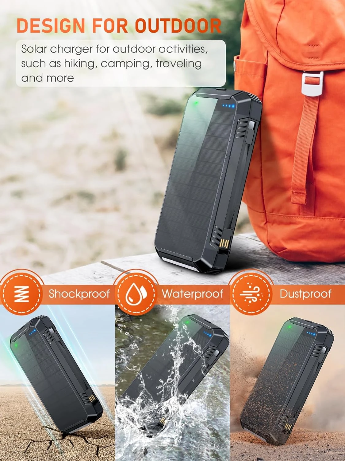 Batterie Portable Solaire 42800 MAh 9 Batterie Portable Solaire 42800 MAh – Image 7