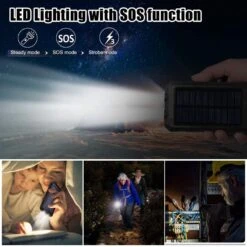 Batterie Portable Avec Panneau Soleil -Monde Electronique Batterie Portable TSSIBE Soleil lumiere