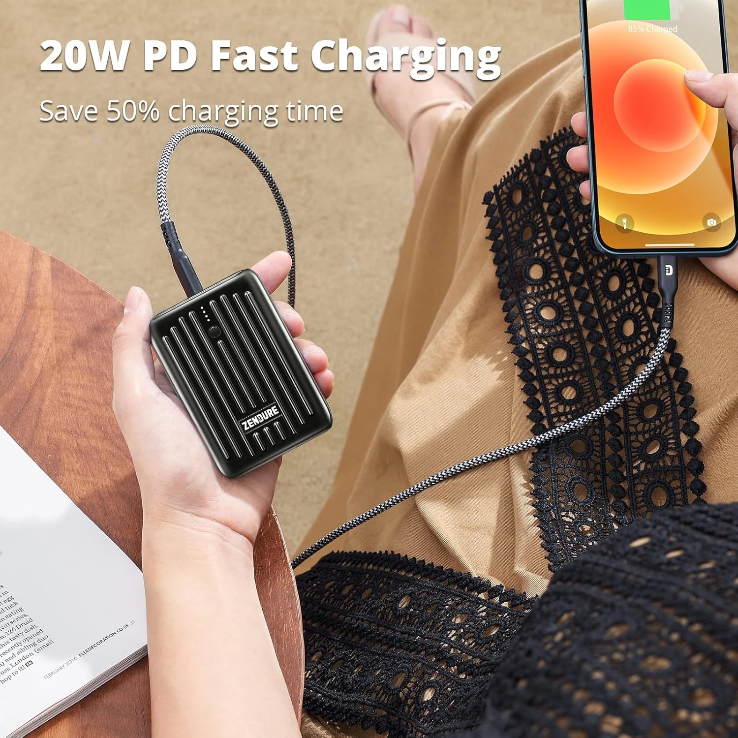 Batterie Portable USB-C PD 10000mAh 7 Batterie Portable USB-C PD 10000mAh – Image 5