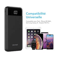 Batterie Portable USB-C Téléphone -Monde Electronique Batterie Portable USB C Telephone compatibilite universelle