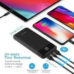 Batterie Portable USB-C Téléphone -Monde Electronique Batterie Portable USB C Telephone et samsung