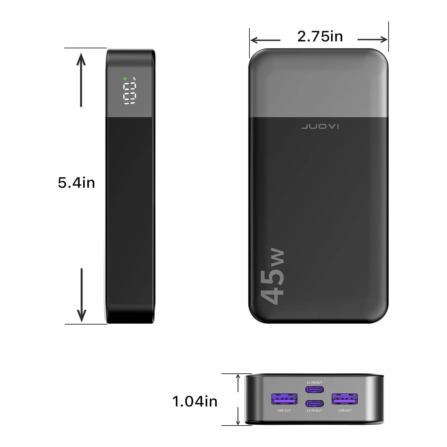 Batterie Portable 20000 MAh Puissante De 45W 10 Batterie Portable 20000 MAh Puissante De 45W – Image 8
