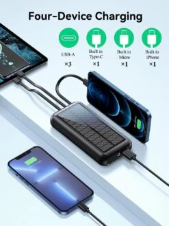 Batterie Solaire Portable Randonnée -Monde Electronique Batterie Solaire Portable Randonnee methodes de charge