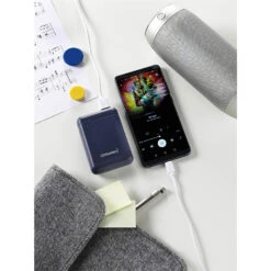 Batterie Externe 10000mAh Bleu -Monde Electronique Batterie de secours Bleu smartphone