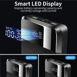 Batterie De Secours Téléphone 30000mah -Monde Electronique Batterie de secours Telephone 30000mah affichage intelligent LED 1