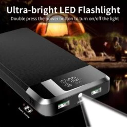 Batterie De Secours Téléphone 30000mah -Monde Electronique Batterie de secours Telephone 30000mah lampe led 1