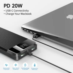 Batterie De Secours Téléphone 30000mah -Monde Electronique Batterie de secours Telephone 30000mah power delivery 20W 1