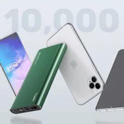 Batterie Externe 10000mAh TOPK Verte -Monde Electronique Batterie externe 10000 mAh TOPK Verte iphone et samsung