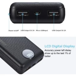 Batterie Externe 10000mAh YWTESCH -Monde Electronique Batterie externe 100000mAh YWTESCH ports USB