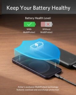 Batterie Externe 10000mAh Anker Slim -Monde Electronique Batterie externe 10000mAh Anker Slim charge rapide