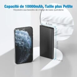 Batterie Externe 10000mAh Babaka -Monde Electronique Batterie externe 10000mAh Babaka grande capacite