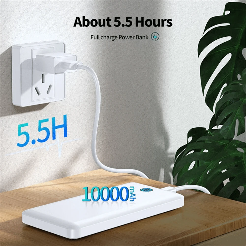 Batterie Externe 10000mAh Blanche 4 Batterie Externe 10000mAh Blanche – Image 2