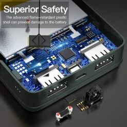 Batterie Externe 10000mAh Coolreall -Monde Electronique Batterie externe 10000mAh Coolreall protection