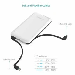 Batterie Externe 10000mAh Dodocool 8 Batterie Externe 10000mAh Dodocool -Monde Electronique Batterie externe 10000mAh Dodocool doux et flexible