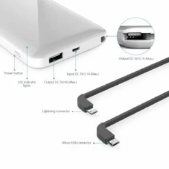 Batterie Externe 10000mAh Dodocool 9 Batterie Externe 10000mAh Dodocool -Monde Electronique Batterie externe 10000mAh Dodocool ports connecteurs