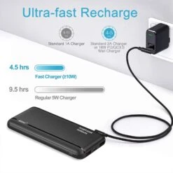 Batterie Externe Lot De 2 10000mAh -Monde Electronique Batterie externe 10000mAh Lot de 2 charge ultra rapide