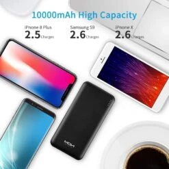 Batterie Externe 10000mAh Moxnice 9 Batterie Externe 10000mAh Moxnice -Monde Electronique Batterie externe 10000mAh Moxnice charge plusieurs fois un telephone
