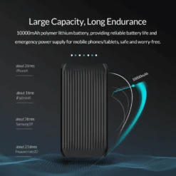Batterie Externe 10000mAh ORICO -Monde Electronique Batterie externe 10000mAh ORICO large capacite