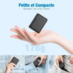 Batterie Externe PD Bidirectionnel -Monde Electronique Batterie externe 10000mAh PD Bidirectionnel petite et compacte