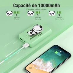 Batterie Externe 10000mAh Panda -Monde Electronique Batterie externe 10000mAh Panda grande capacite