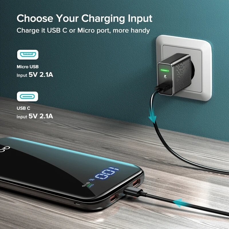 Batterie Externe 10000mAh QOOVI 6 Batterie Externe 10000mAh QOOVI – Image 4