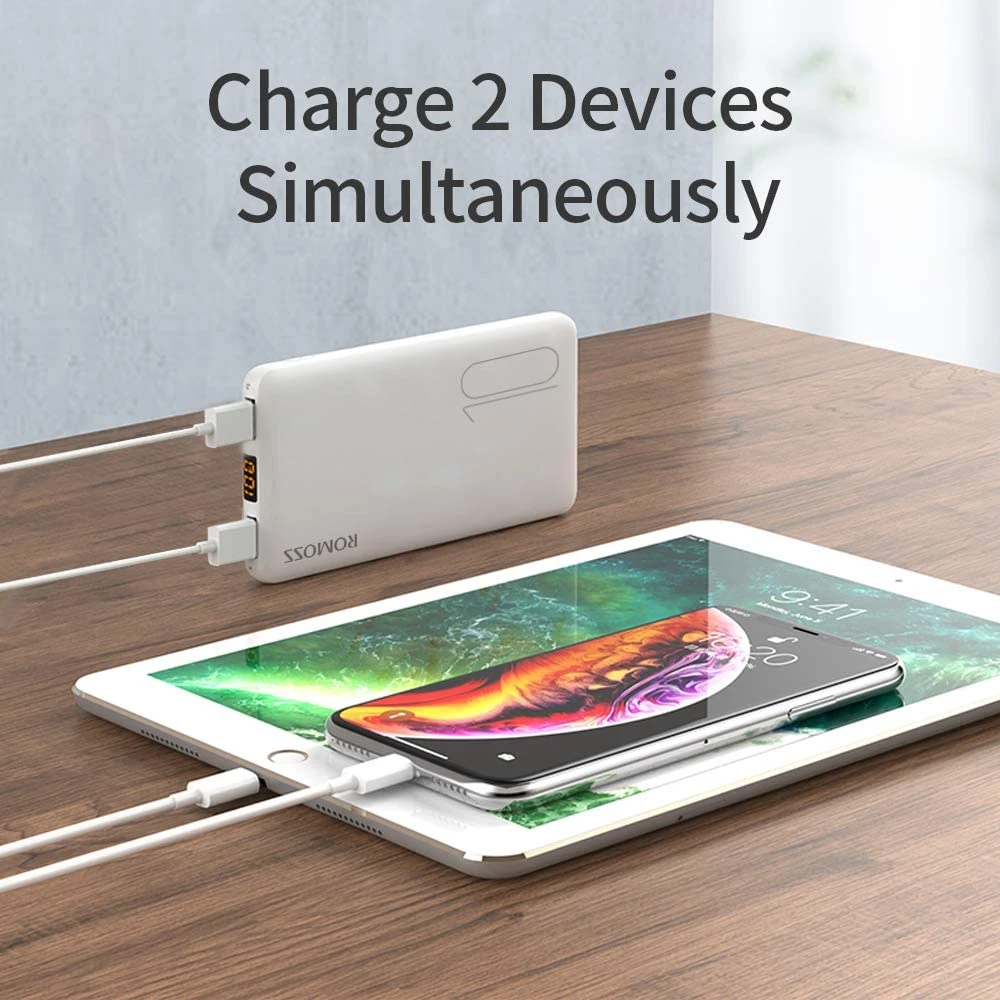 Batterie Externe 10000mAh Romoss Blanche 4 Batterie Externe 10000mAh Romoss Blanche – Image 2