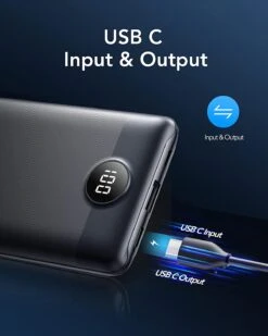 Batterie Externe 10000mAh VEGER -Monde Electronique Batterie externe 10000mAh VEGER usb c et usb a