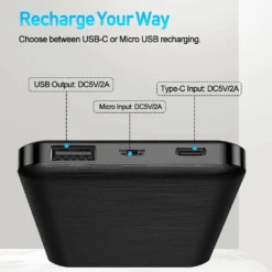 Batterie Portable Externe Type-C -Monde Electronique Batterie externe 10000mAh YKZ micro usb usb c