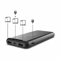 Batterie Externe à Induction 10000mAh -Monde Electronique Batterie externe 10000mAh a induction ports dentrees et de sorties 1