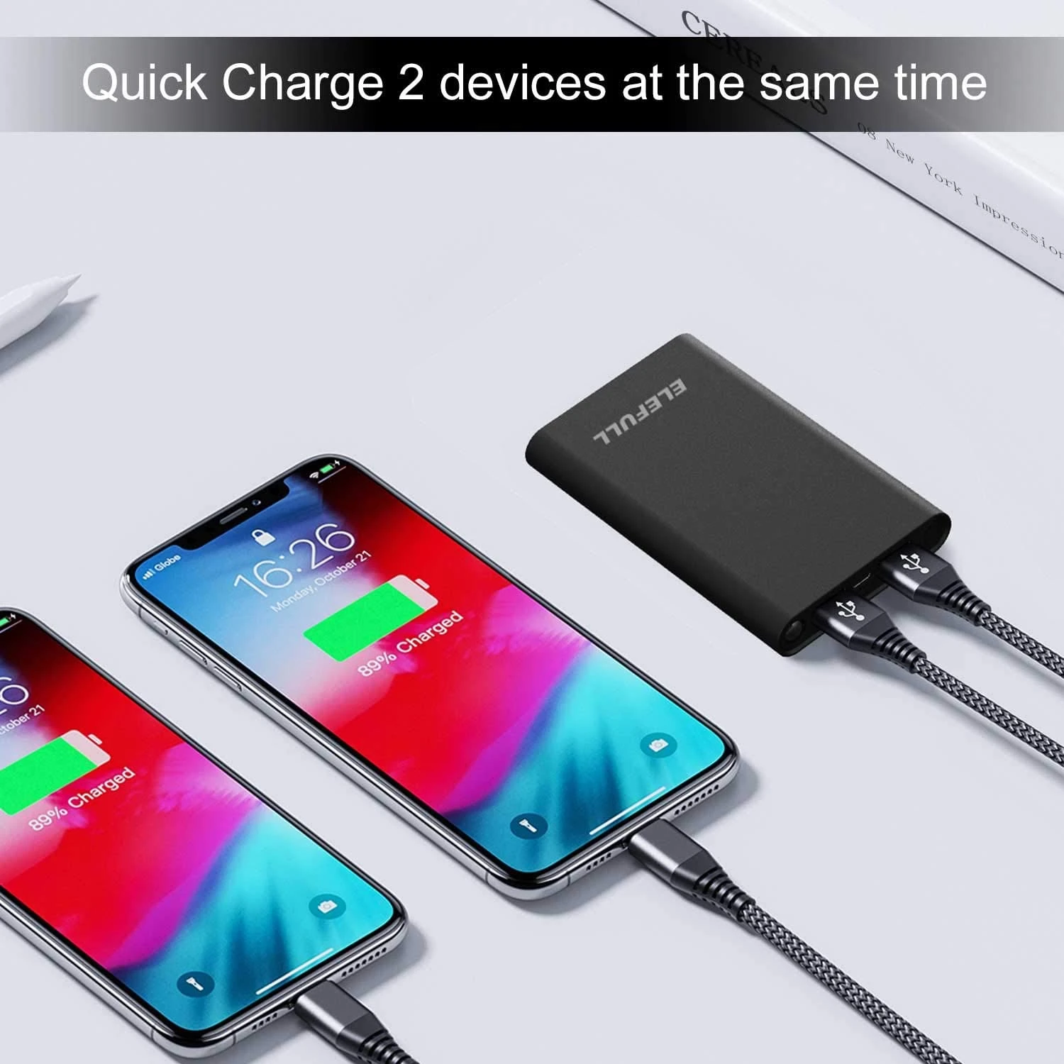 Batterie Externe 10000mAh Avec LED 5 Batterie Externe 10000mAh Avec LED – Image 3